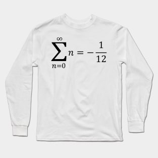 Sum Of All Natural Numbers Long Sleeve T-Shirt